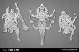 Line art: Oni